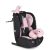 ISAFE autósülés ISIZE és ISOFIX ülésemelővé alakítható 76-150cm pink