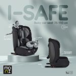 ISAFE autósülés ISIZE és ISOFIX ülésemelővé alakítható 76-150cm szürke
