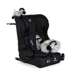   SECURITY autós ülés belső övvel, isofix, ajándék 2plüss+párna 76-150cm FEKETE