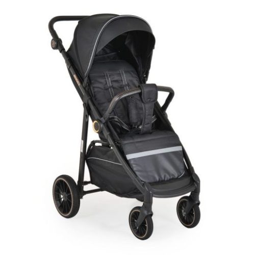 BUGGY babakocsi lapracsukható, nagy kerekek, könnyű FEKETE