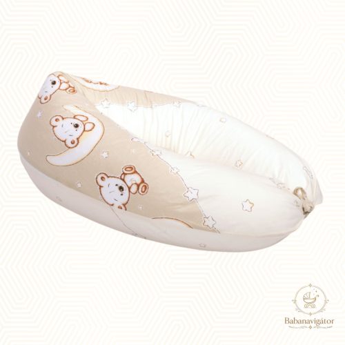 DOMBABY terhességi és szoptatós párna 30x120 cm BÉZS CSILLAGOS