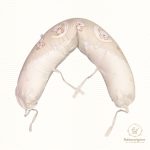 DOMBABY terhességi és szoptatós párna 30x120 cm BÉZS CSILLAGOS