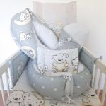 DOMBABY terhességi és szoptatós párna 30x120 cmSzürke csillagos