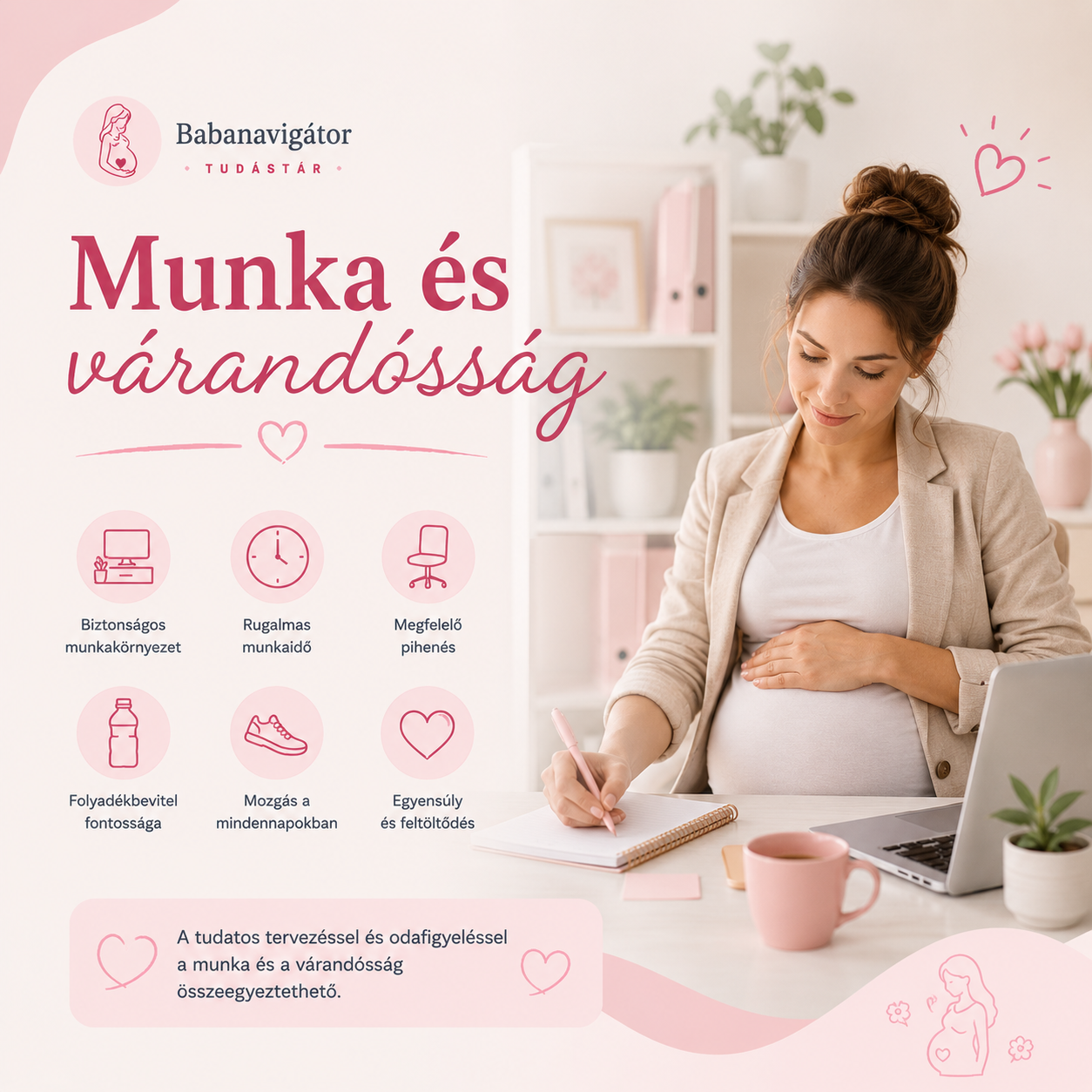 Munka és várandósság – Amit érdemes tudnod | Babanavigátor Tudástár