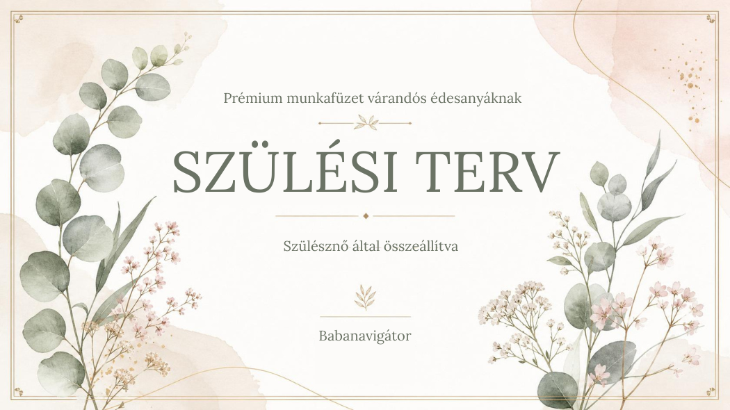 Szülési terv sablon